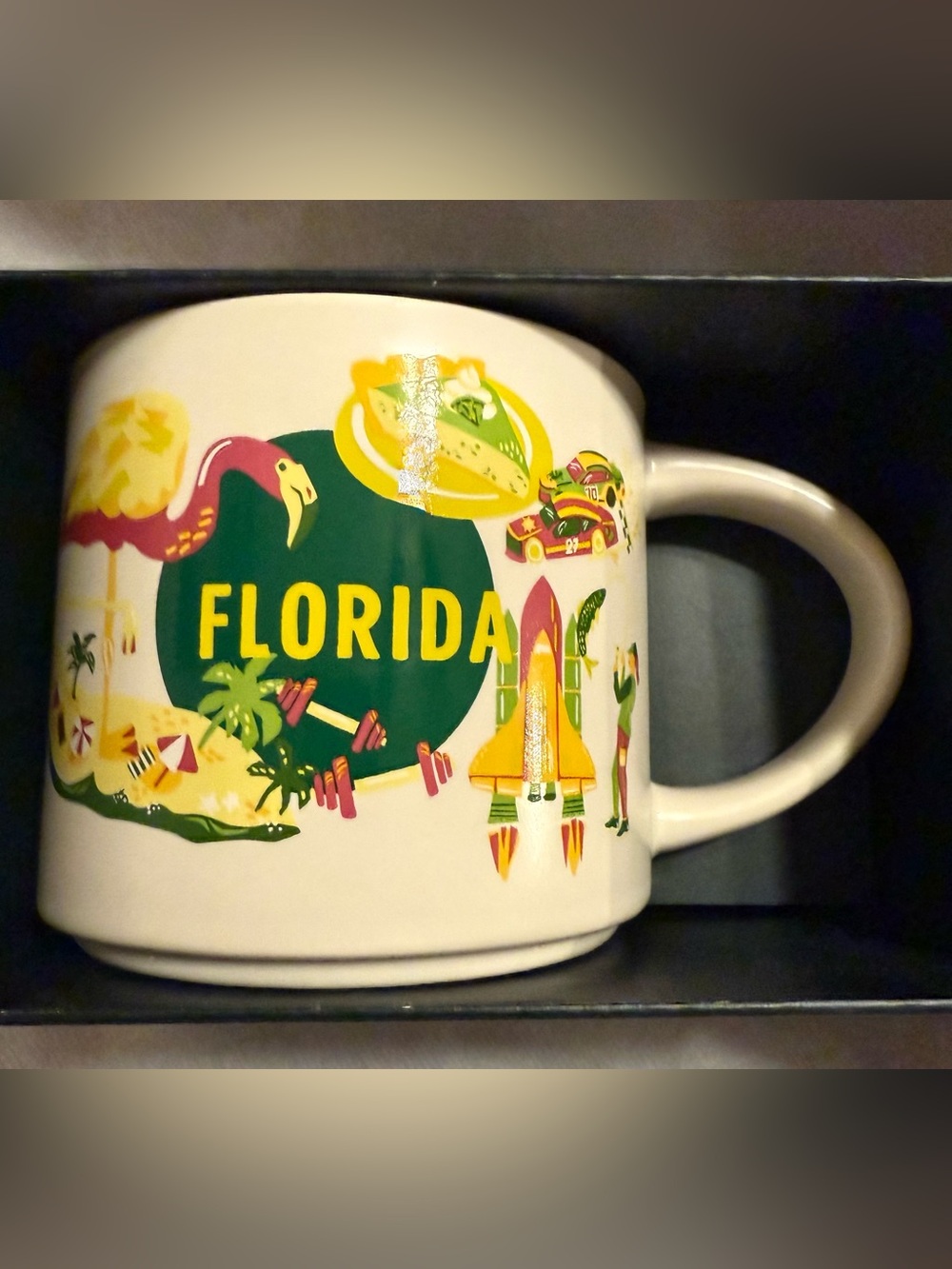 NIB Starbucks Discovery Series Florida 14oz ceramic mug. 12oz